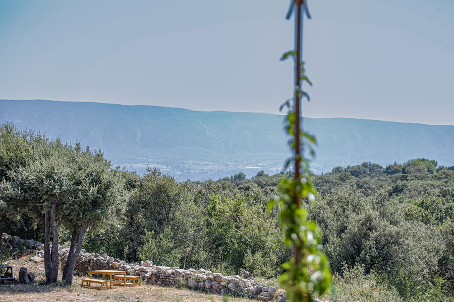 Le Luberon depuis le parc